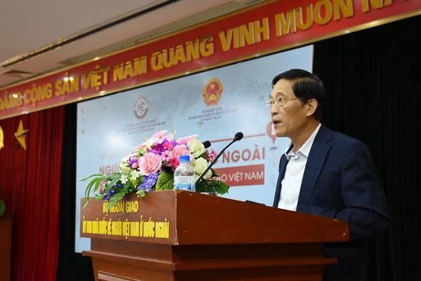 Thứ trưởng Bộ Khoa học Công nghệ, Chủ tịch Đề án 844 Trần Văn Tùng phát biểu tại sự kiện.