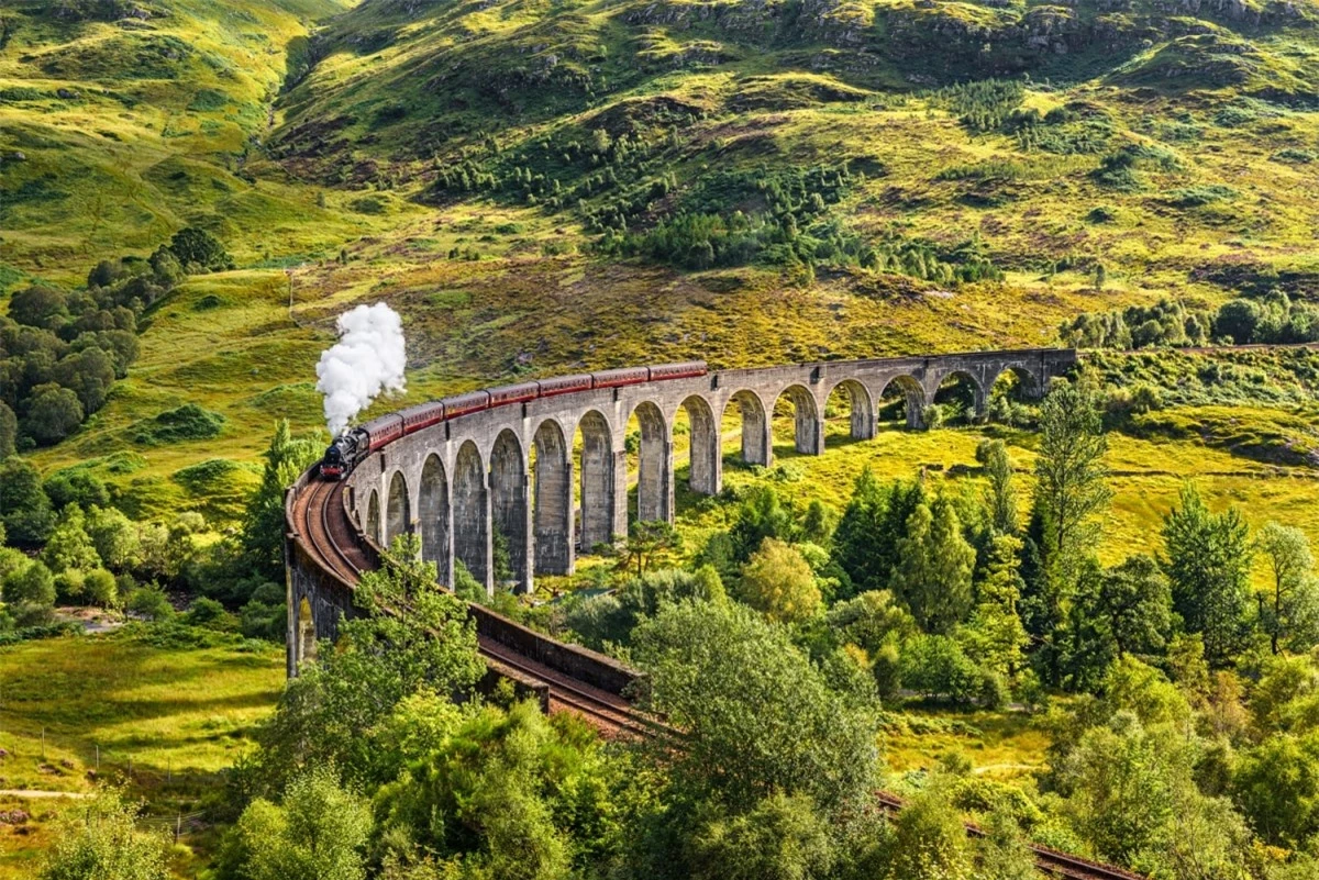 The Jacobite (Scotland) gợi nhớ đến chuyến tàu Hogwarts Express nổi tiếng. Trong khoảng thời gian từ tháng 4 đến tháng 10, đoàn tàu này chạy từ Fort William đến Mallaig và đi qua rất nhiều cảnh quan tuyệt đẹp.