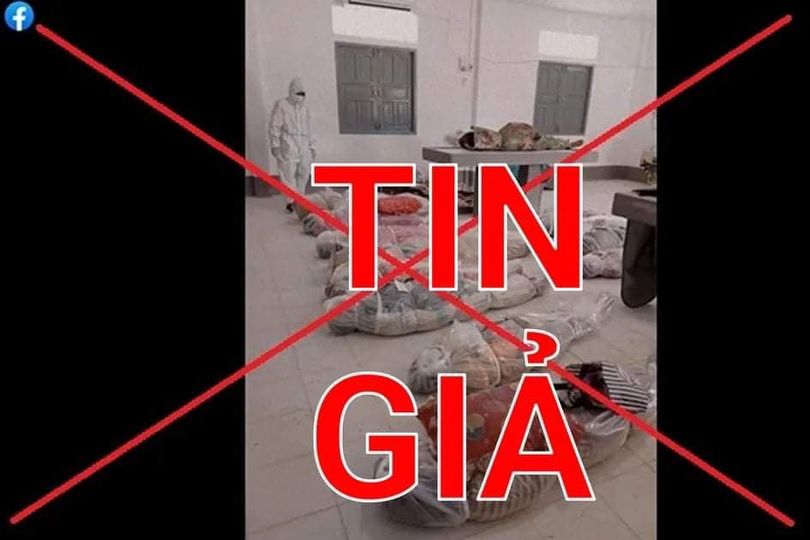Hình ảnh "xác chết do COVID-19 tại TP Hồ Chí Minh" là tin giả