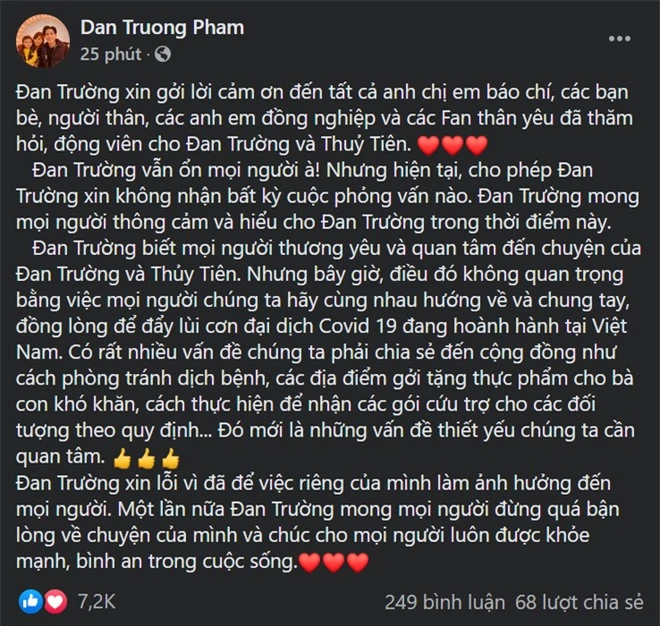 Đan Trường tiết lộ tình hình của bản thân sau khi tuyên bố ly hôn vợ đại gia - Ảnh 4.