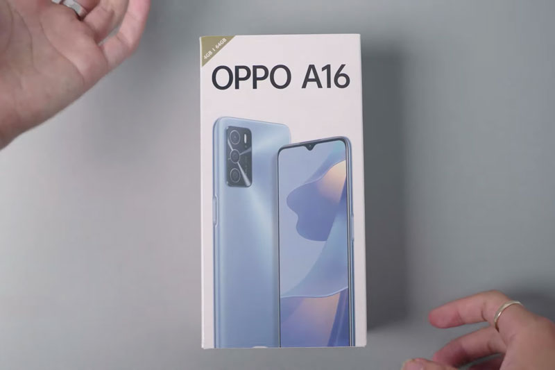 Mở hộp và trên tay Oppo A16: 3 camera sau, pin 5.000 mAh, RAM 4 GB, giá 3,99 triệu đồng tại Việt Nam