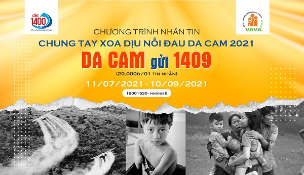 Phát động chương trình nhắn tin “Chung tay xoa dịu nỗi đau da cam 2021”