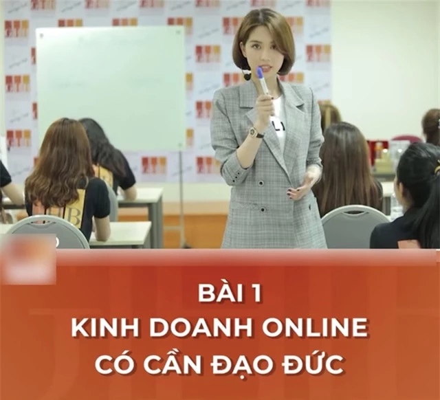 CEO Ngọc Trinh nghiêm túc giảng bài: Kinh doanh online cần có đạo đức - Ảnh 4.