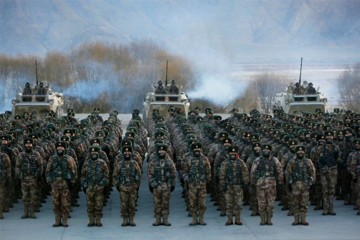 Trung Quốc có số lượng binh sỹ nhiều nhất thế giới. Ảnh: AFP