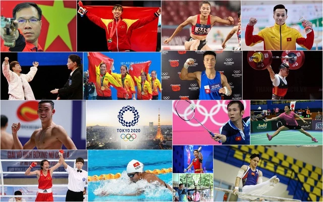 Đoàn Thể thao Việt Nam có 18 vận động viên tham dự Thế vận hội Olympic Tokyo 2020.