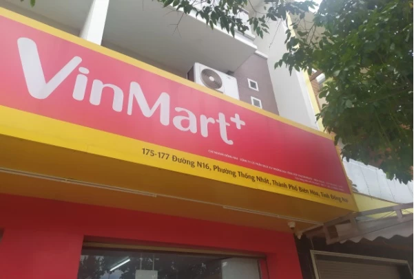 Cửa hàng Vinmart+ tại 175-177 đường N16, phường Thống Nhất, TP Biên Hòa. Ảnh: Tổng cục QLTT.