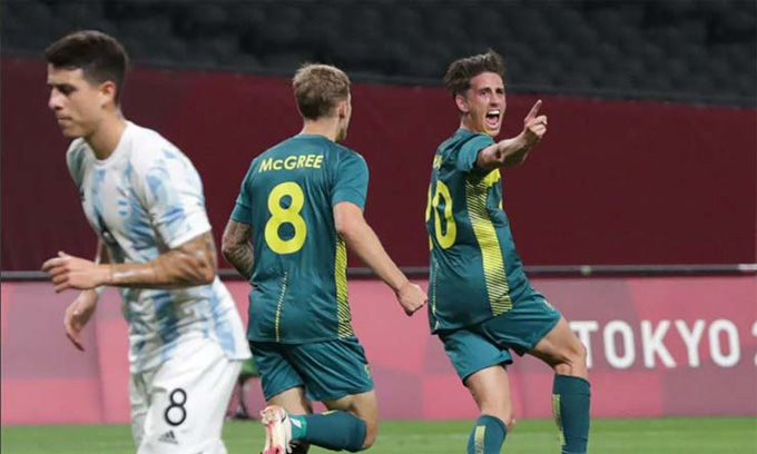 U23 Australia tạo địa chấn, hạ gục U23 Argentina 