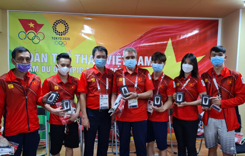 24 thành viên của Đoàn Thể thao Việt Nam dự lễ khai mạc Olympic Tokyo 2020