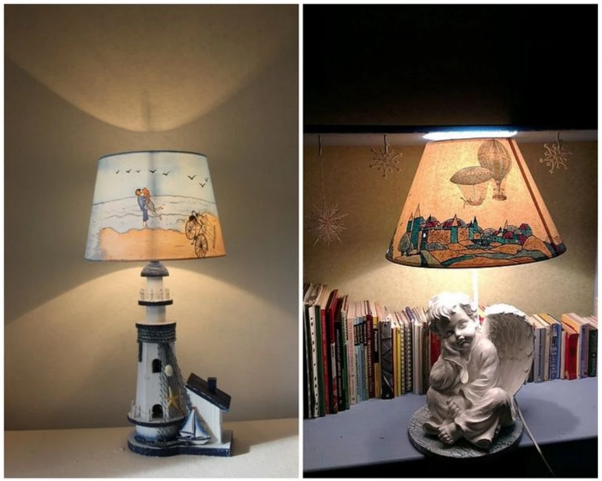 Bạn có thể thỏa sức sáng tạo và biến hóa những tấm chụp đèn theo ý muốn để tăng sự thú vị cho căn phòng của mình./.