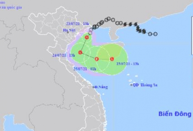 Áp thấp nhiệt đới sẽ khiến khu vực từ Thanh Hóa đến Hà Tĩnh mưa rất to