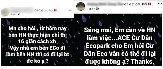 Các cư dân lo lắng cho việc đi lại làm việc giữa Hà Nội - Hưng Yên trong những ngày sắp tới.