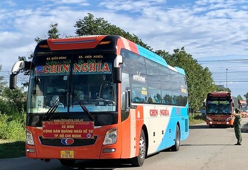 Quảng Ngãi đón 200 người về từ TP Hồ Chí Minh