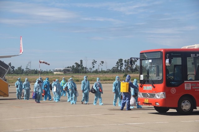 Thừa Thiên Huế: Đón hơn 200 công dân đầu tiên trở về từ TP Hồ Chí Minh