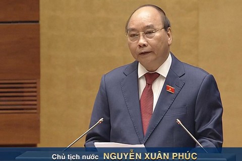 Chủ tịch nước Nguyễn Xuân Phúc tuyên thệ nhậm chức trước Quốc hội