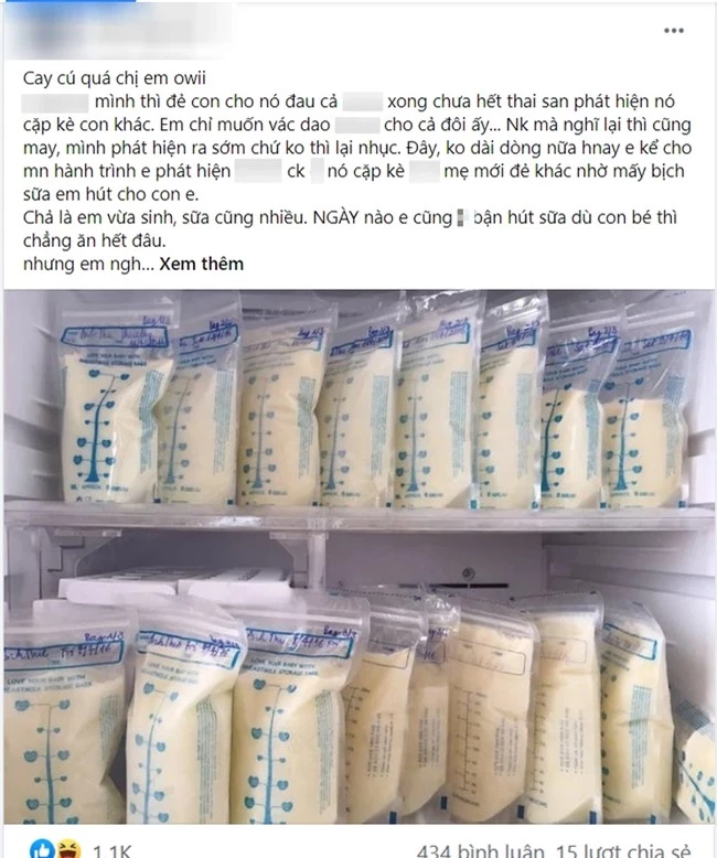 Vợ sinh con được 3 tháng phát hiện chồng qua lại với... bà đẻ khác nhờ mấy bịch sữa trong tủ lạnh và lời tuyên bố phũ phàng - Ảnh 1.