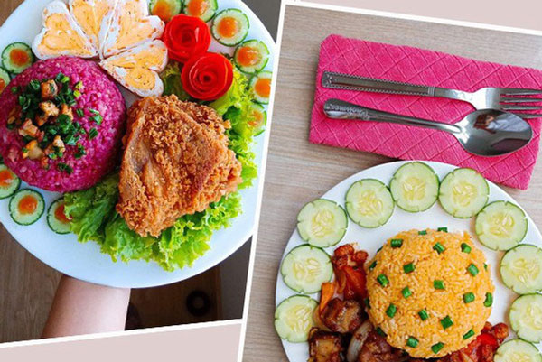 Những bữa trưa bày ra đĩa đẹp như ăn hàng của 9x