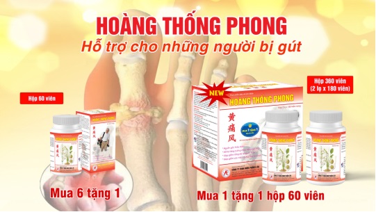Giải pháp cải thiện bệnh gout hiệu quả nhờ sản phẩm thảo dược Hoàng Thống Phong