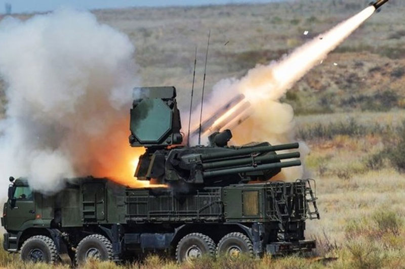 Phòng không Syria dùng Pantsir-S bắn hạ UAV của phiến quân
