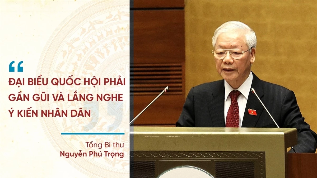 Tổng Bí thư Nguyễn Phú Trọng phát biểu trước Quốc hội