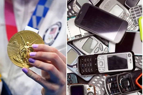 Huy chương Olympic Tokyo được tái chế từ gần 80.000 tấn đồ điện tử