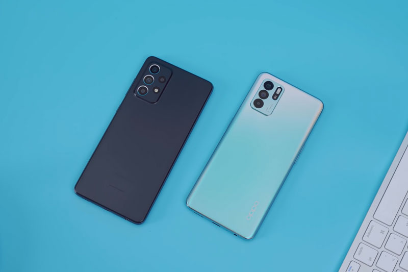 So sánh Oppo Reno6 Z 5G với Samsung Galaxy A52