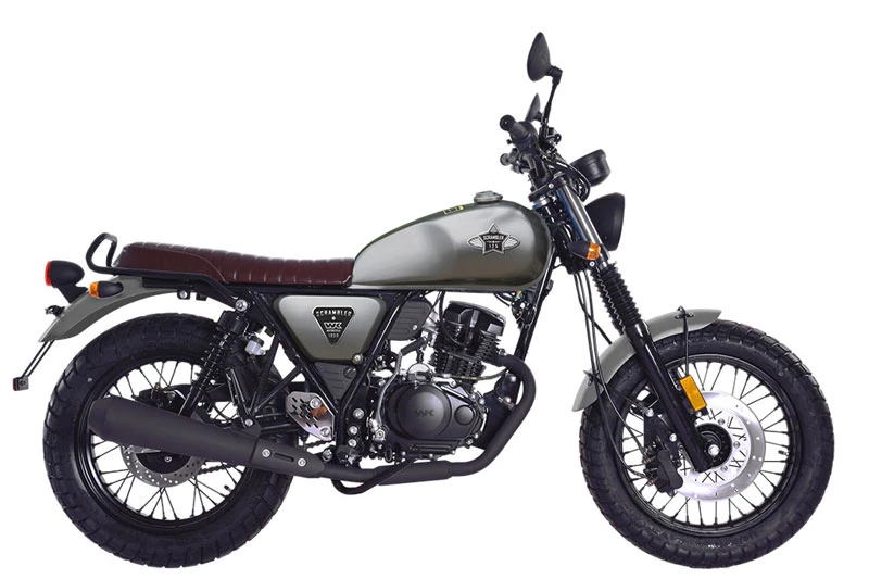 1. WK Bikes 125 Scrambler (giá khởi điểm: 2.199 bảng).