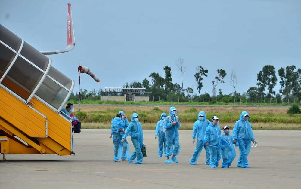 Tỉnh Thừa Thiên Huế đã tổ chức đón được 850 công dân từ TP Hồ Chí Minh về quê.  