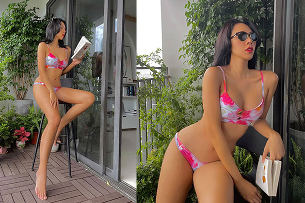 Si&#xEA;u m&#x1EAB;u Minh Tri&#x1EC7;u &#x111;&#x103;ng &#x1EA3;nh g&#x1EE3;i c&#x1EA3;m, khoe eo con ki&#x1EBF;n, ch&#xE2;n d&#xE0;i nu&#x1ED9;t n&#xE0;