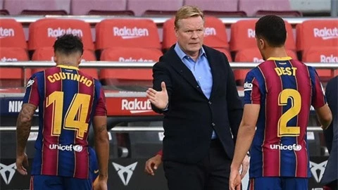  HLV Koeman không biết sẽ phải chơi với hàng công nào khi Messi ra đi