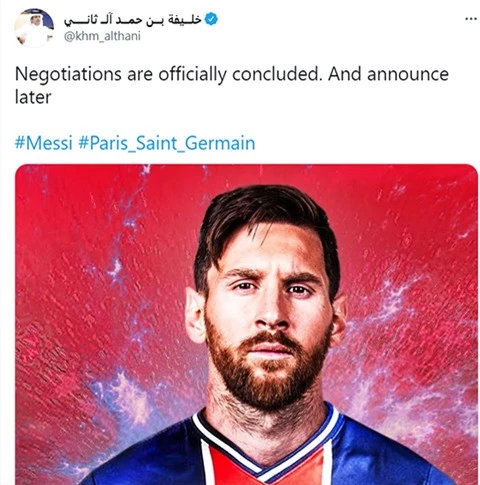 Em trai chủ sở hữu PSG xác nhận đàm phán với Messi đã xong