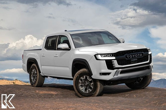 Toyota Hilux thế hệ mới sẽ "mượn" thiết kế của Toyota Land Cruiser?