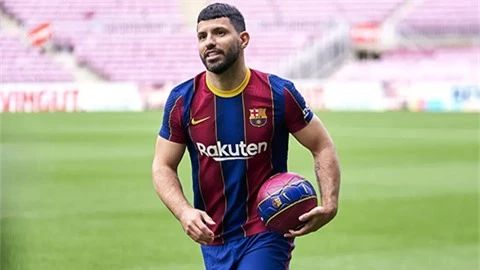 Chưa kịp đá cho Barca, Aguero nghỉ dài hạn, lỡ giai đoạn đầu mùa