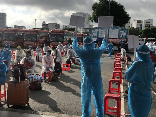 Đắk Lắk: Đón gần 500 công dân về từ TP Hồ Chí Minh 