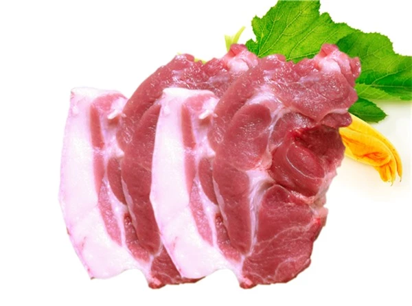 Thịt lợn sạch có lớp mỡ dày, màu hồng tươi, săn chắc