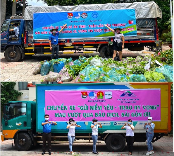 Những chuyến xe đầy ắp nghĩa tình chở nông sản từ Bình Phước đến Sài Gòn - Bình Dương  