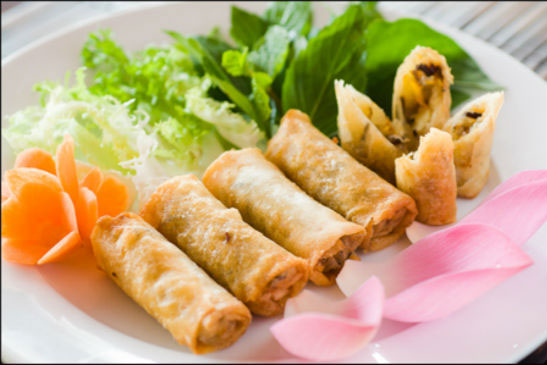 Cách làm nem rau củ cho mâm cơm chay cúng rằm tháng 7