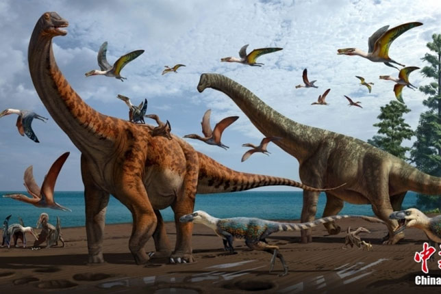 Trung Quốc lần đầu tiên phát hiện hóa thạch khủng long khổng lồ