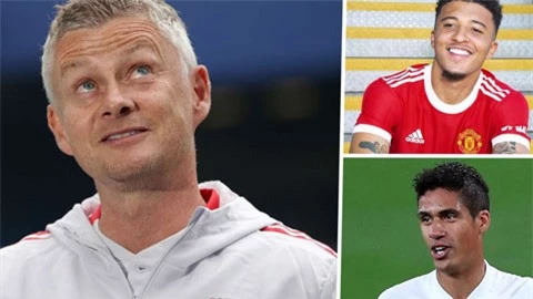 Solskjaer cập nhật khả năng ra sân của Sancho và Varane trận MU vs Leeds