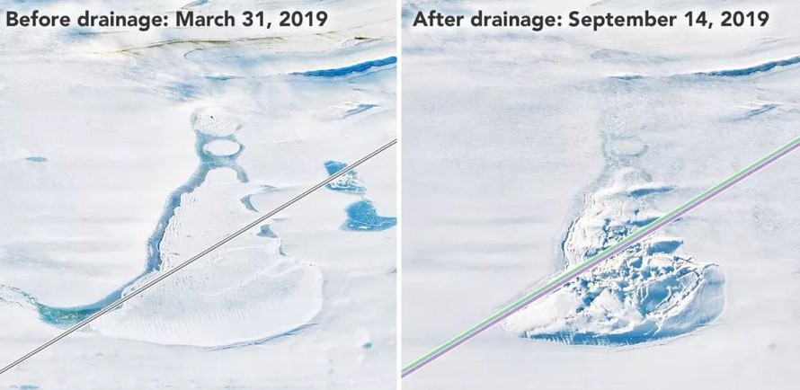 Phát hiện những hồ nước bí ẩn chứa "đá quý" dưới lớp băng ở Nam Cực