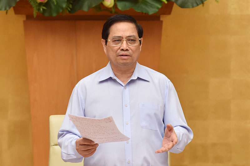  Thủ tướng Phạm Minh Chính: "Không để xảy ra khủng hoảng kinh tế, khủng hoảng y tế"