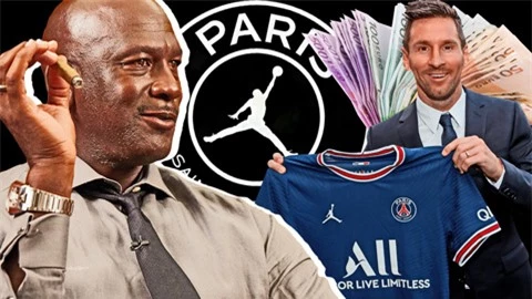 Messi giúp huyền thoại bóng rổ Michael Jordan thu lãi lớn nhờ việc gia nhập PSG