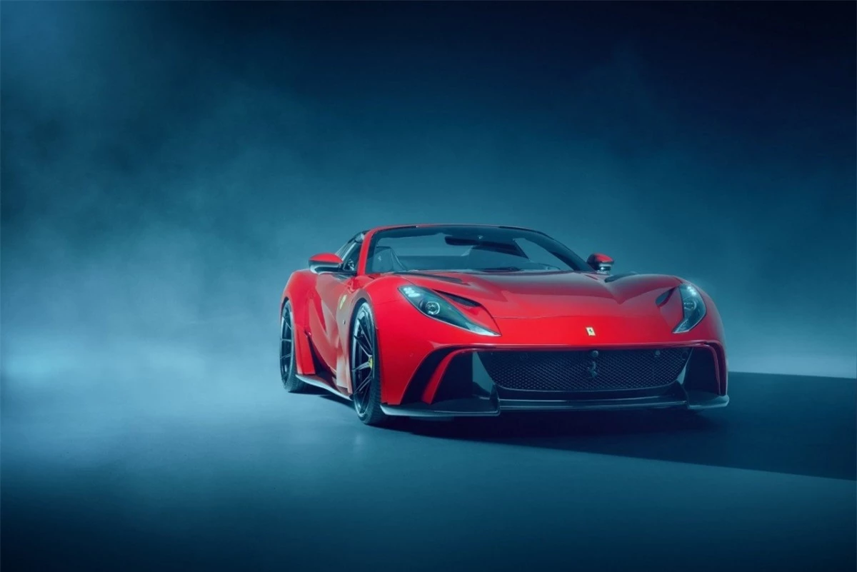 Chưa dừng lại ở đó, ngoại thất của Ferrari 812 GTS còn được nâng cấp với bộ mâm NF 10 NL với thiết kế năm chấu kép đẹp mắt và chụp bánh xe theo phong cách ốc khóa tâm.