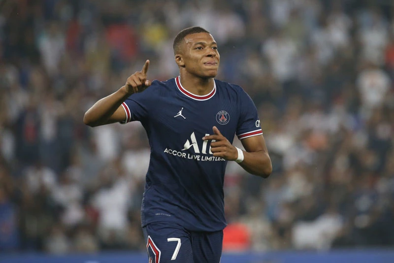 5. Kylian Mbappe (PSG, ĐT Pháp).