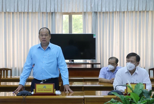 Chủ tịch UBND tỉnh An Giang Nguyễn Thanh Bình phát biểu tại buổi lễ ký kết.