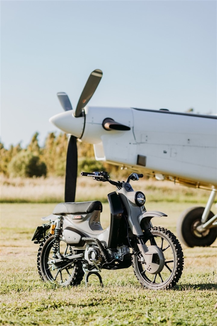 Honda Cub C125 được độ phong cách địa hình ảnh 3 Honda Cub C125 độ theo phong cách xe địa hình - 3