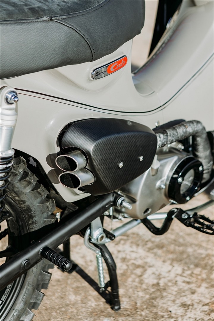 Honda Cub C125 được độ phong cách địa hình ảnh 9 Honda Cub C125 độ theo phong cách xe địa hình - 9