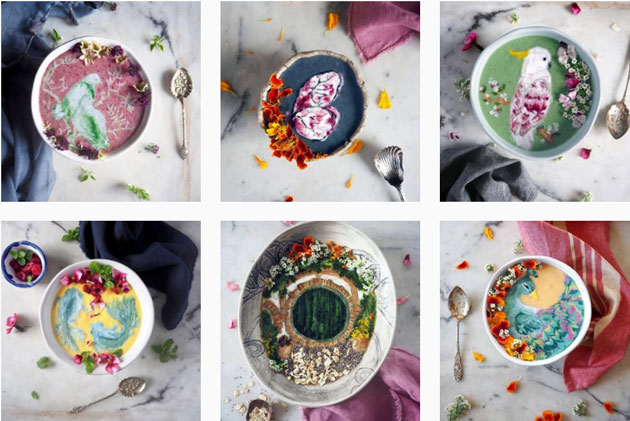 Mê đắm với những tuyệt tác nghệ thuật trong mỗi cốc smoothies của cô gái New Zeland