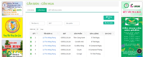 Trang web kết nối cung cầu sản phẩm tại địa chỉ htx.cooplink.com.vn đã giúp đẩy nhanh tiến độ kết nối và mua bán nông sản.