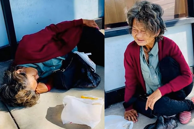 Xót xa cảnh Kim Ngân ngủ vạ vật ngoài đường, đói tới mức nói không ra hơi