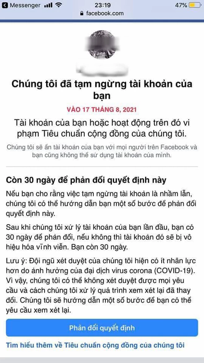 khóa tài khoản FB